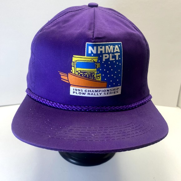 Vintage NHMA PLT 1995 Championship Plow Rally Series Snapback Rope Hat - Picture 3 of 12